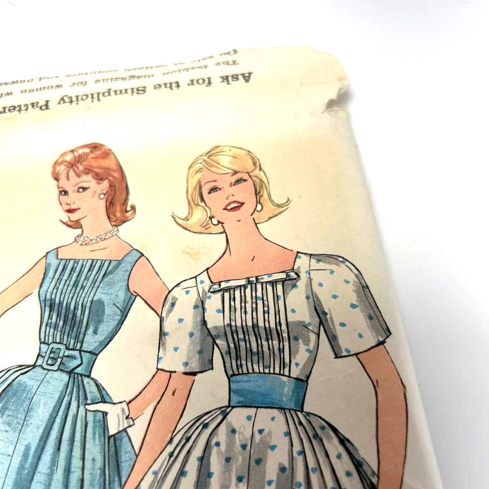 Simplicity Vintage‎ 1960's Pattern #3355 Jr./ Misses One Piece Dress Size 14 HTF